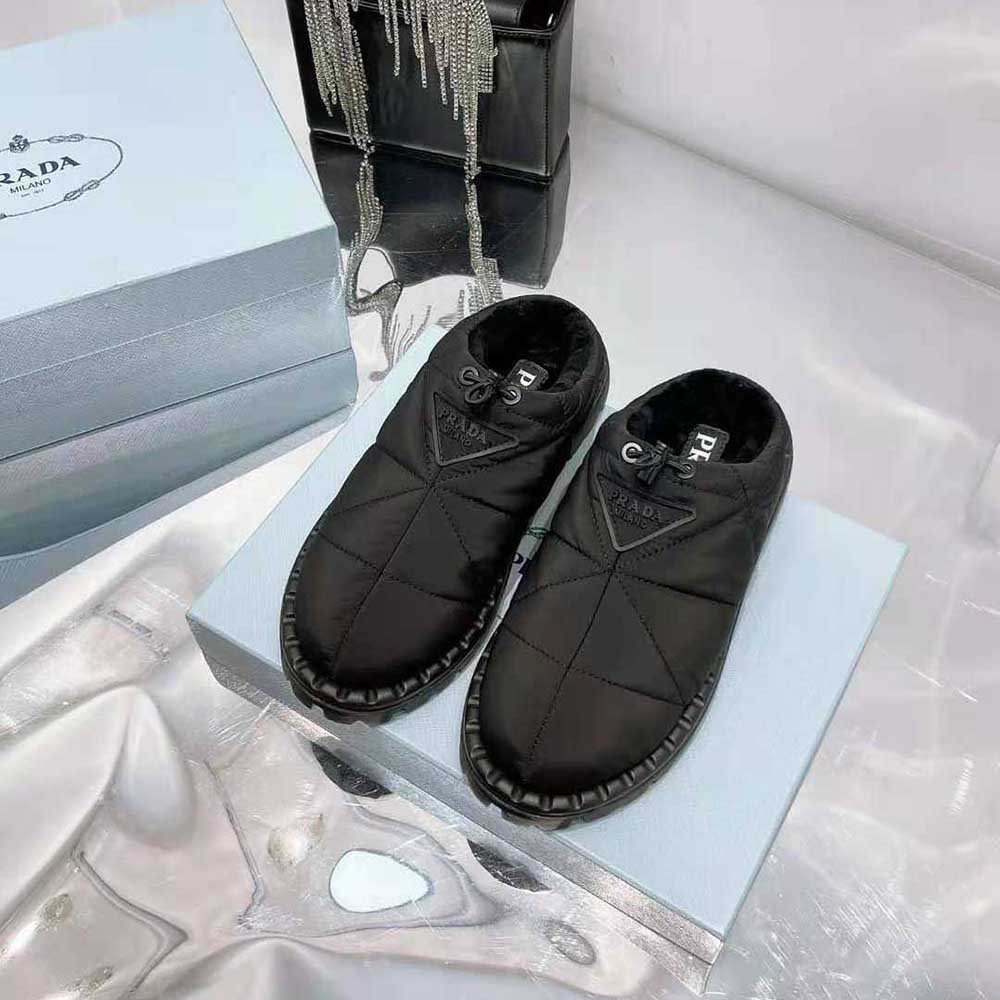 Prada Women Padded Nylon Slippers - image 4