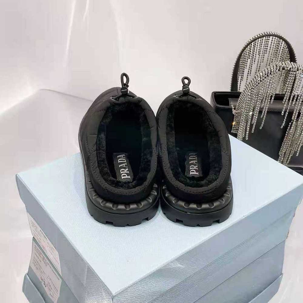 Prada Women Padded Nylon Slippers - image 7