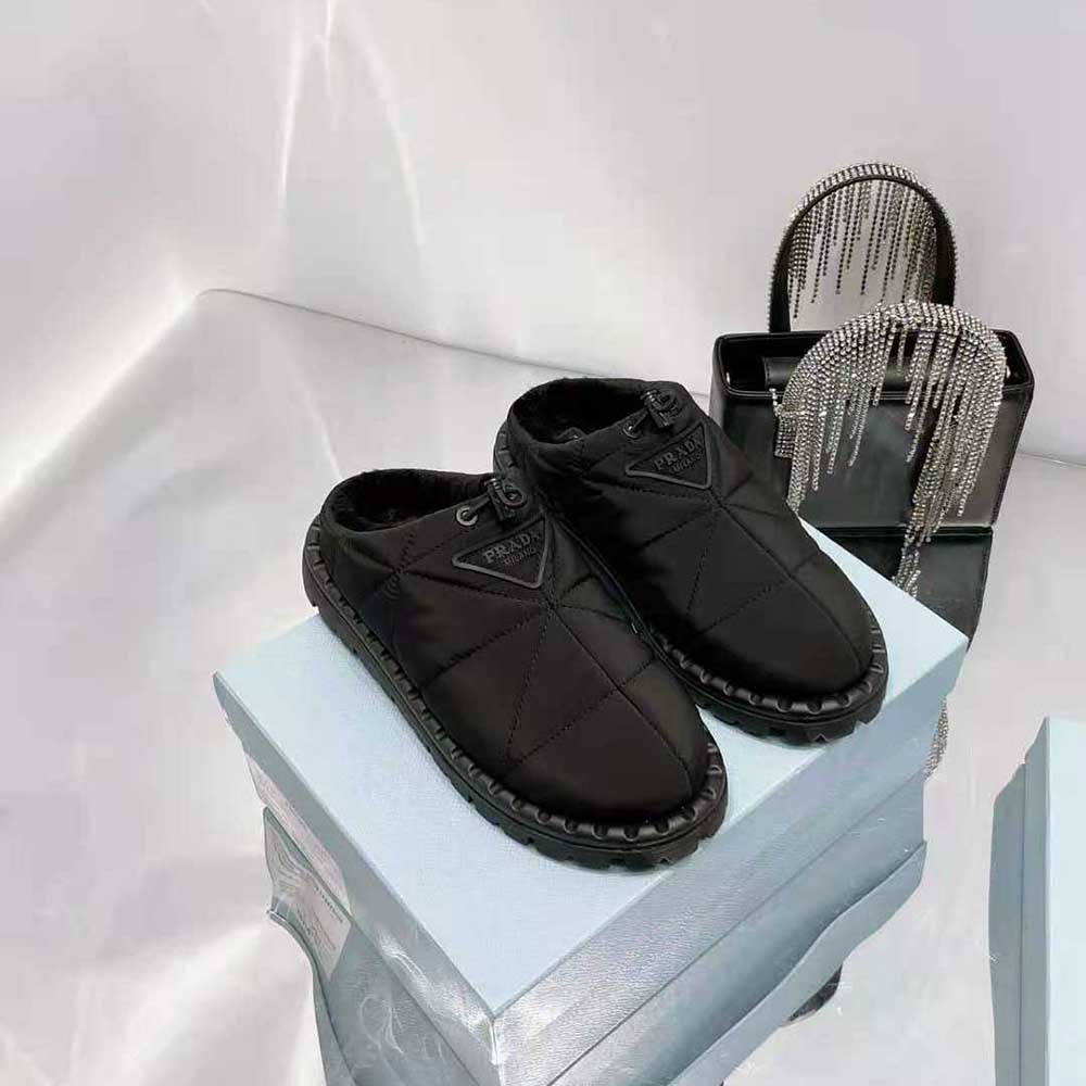 Prada Women Padded Nylon Slippers - image 5