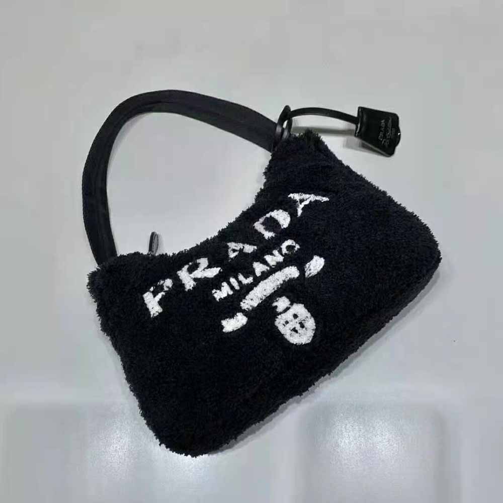 Prada Women Re-Edition 2000 Terry Mini-Bag-Black - image 4