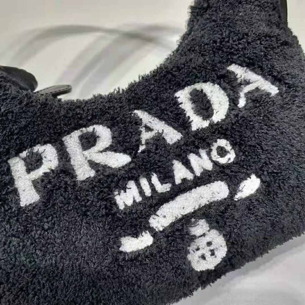 Prada Women Re-Edition 2000 Terry Mini-Bag-Black - image 8