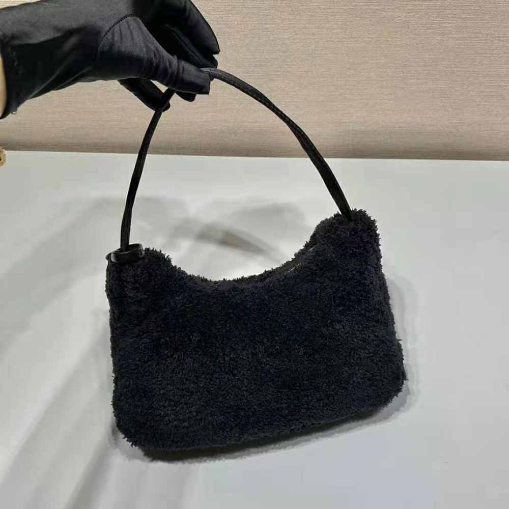 Prada Women Re-Edition 2000 Terry Mini-Bag-Black - image 5