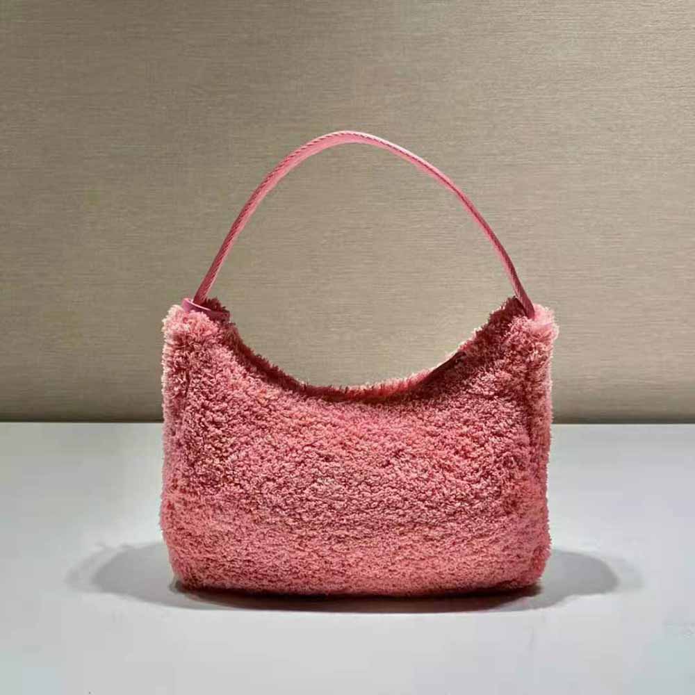Prada Women Re-Edition 2000 Terry Mini-Bag-Pink - image 4