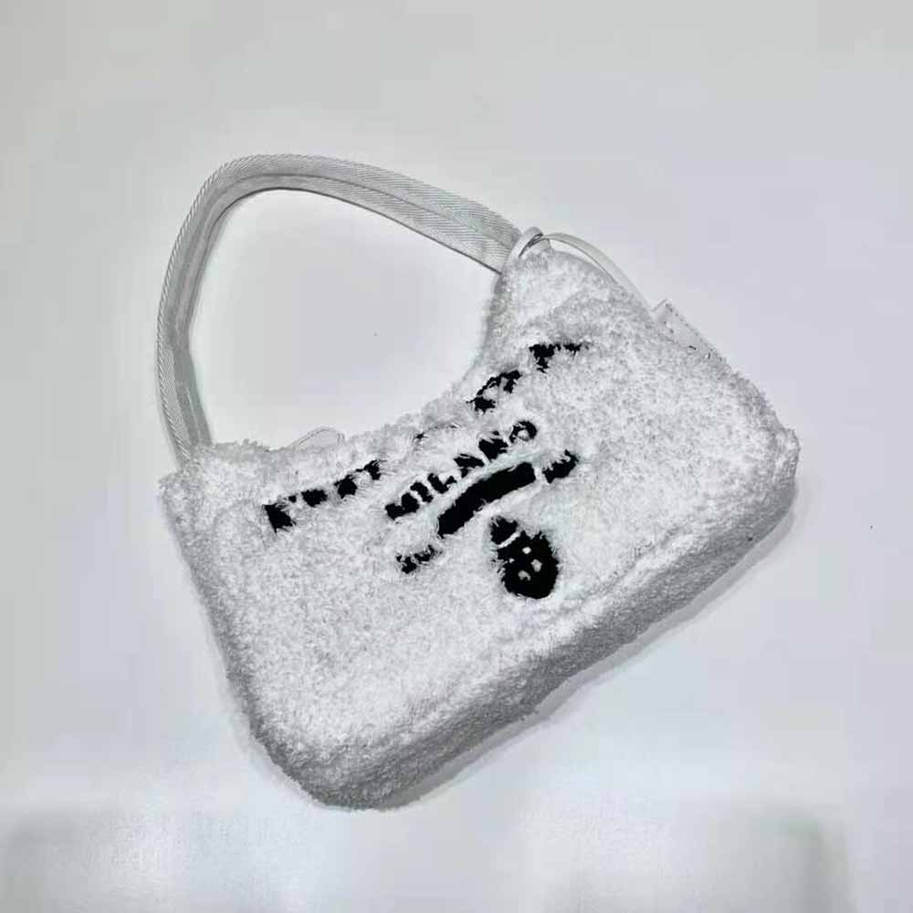 Prada Women Re-Edition 2000 Terry Mini-Bag-White - image 4