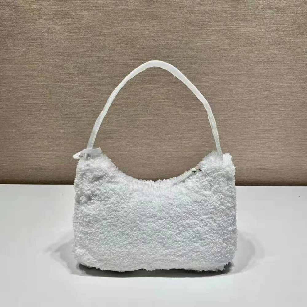 Prada Women Re-Edition 2000 Terry Mini-Bag-White - image 5