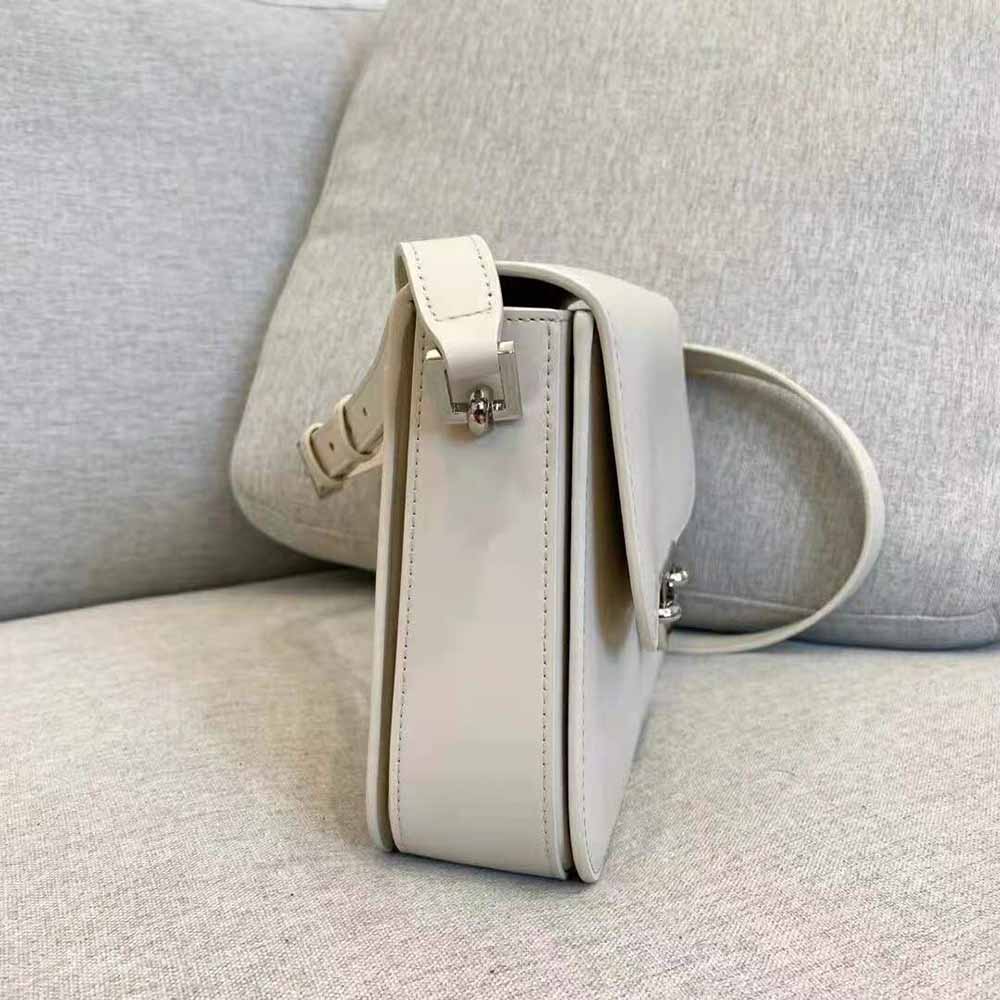 Saint Laurent YSL Women LE Pave Satchel in Smooth Leather-White - image 6
