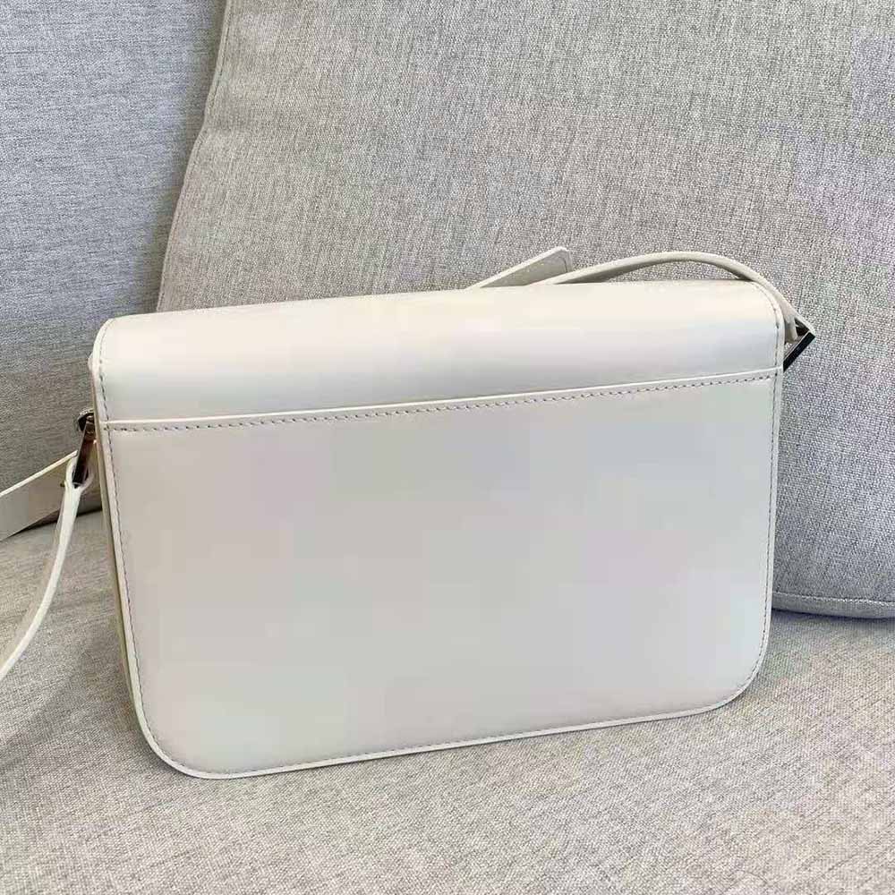 Saint Laurent YSL Women LE Pave Satchel in Smooth Leather-White - image 4