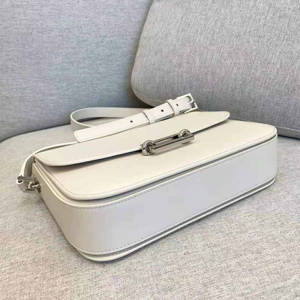 Saint Laurent YSL Women LE Pave Satchel in Smooth Leather-White - image 5