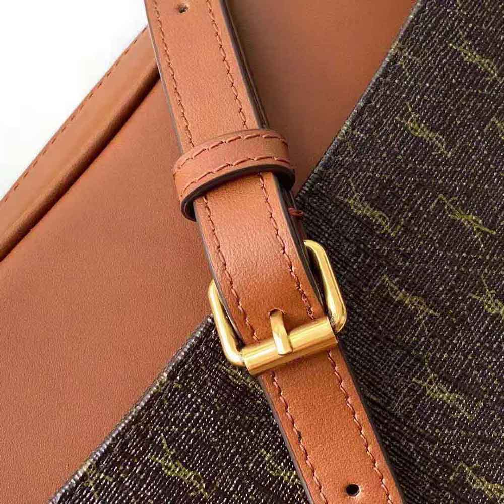 Saint Laurent YSL Women Le Monogramme Coeur Bag in Canvas and Smooth Leather - image 9