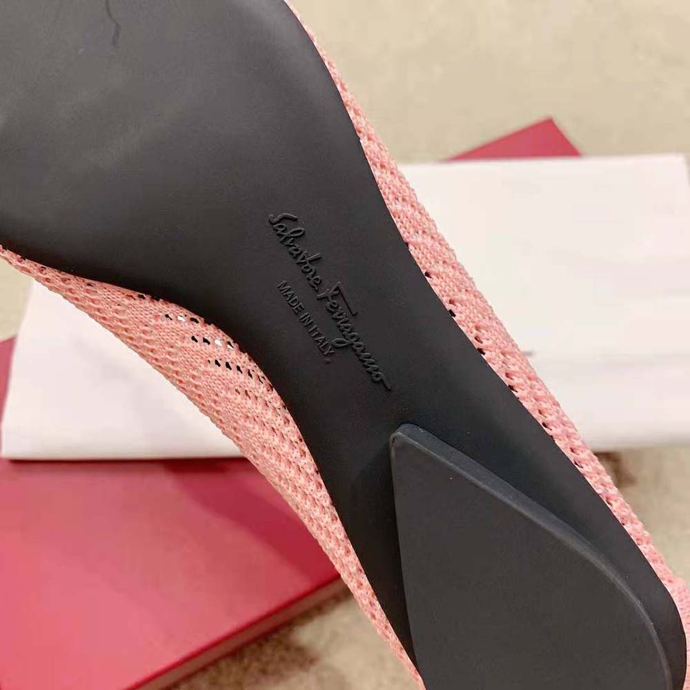Salvatore Ferragamo Women Viva Responsible Ballet Flat-Pink - image 10