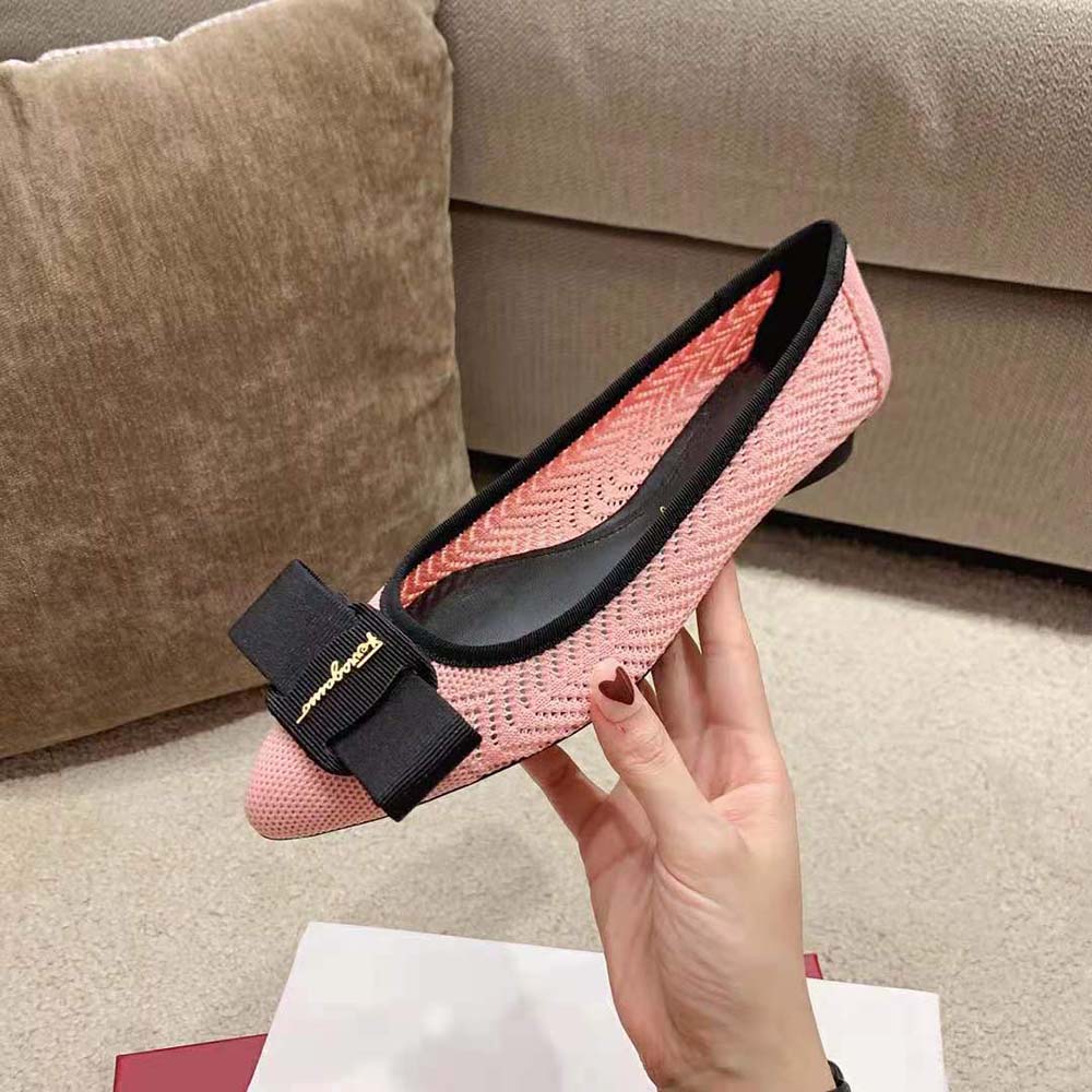 Salvatore Ferragamo Women Viva Responsible Ballet Flat-Pink - image 7