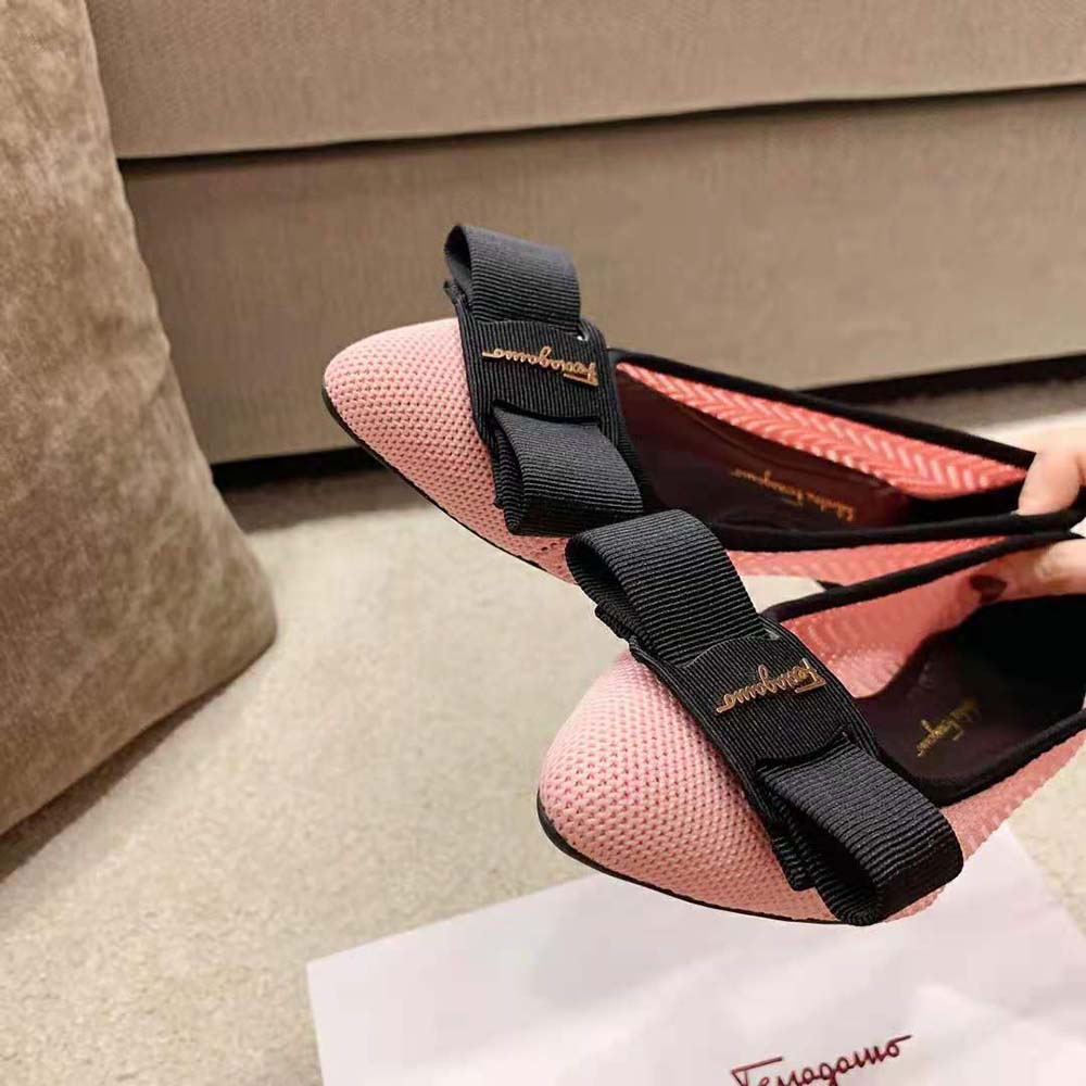 Salvatore Ferragamo Women Viva Responsible Ballet Flat-Pink - image 8
