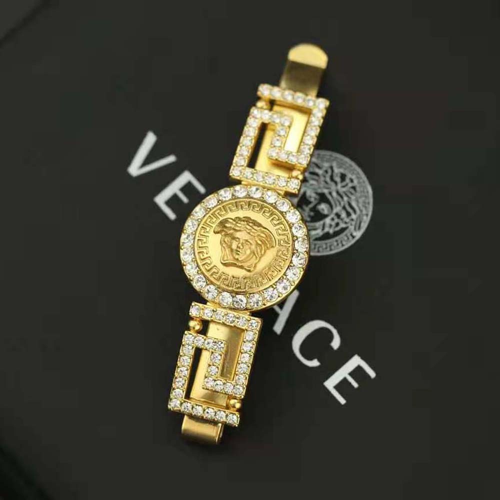 Versace Women Greca Hair Pin - image 4
