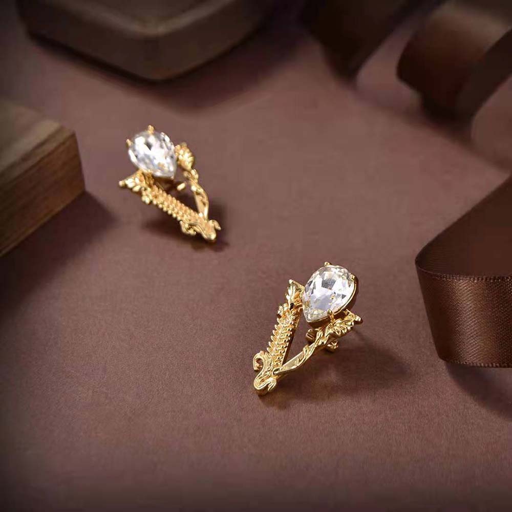 Versace Women Virtus Stud Earrings - image 5