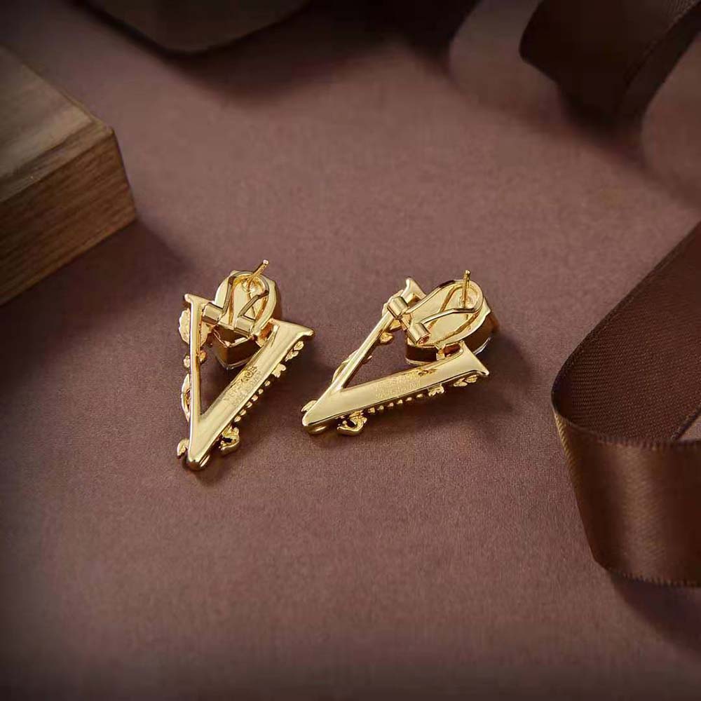 Versace Women Virtus Stud Earrings - image 4