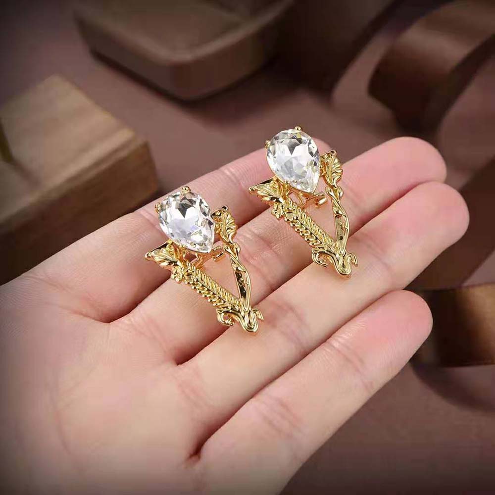 Versace Women Virtus Stud Earrings - image 6