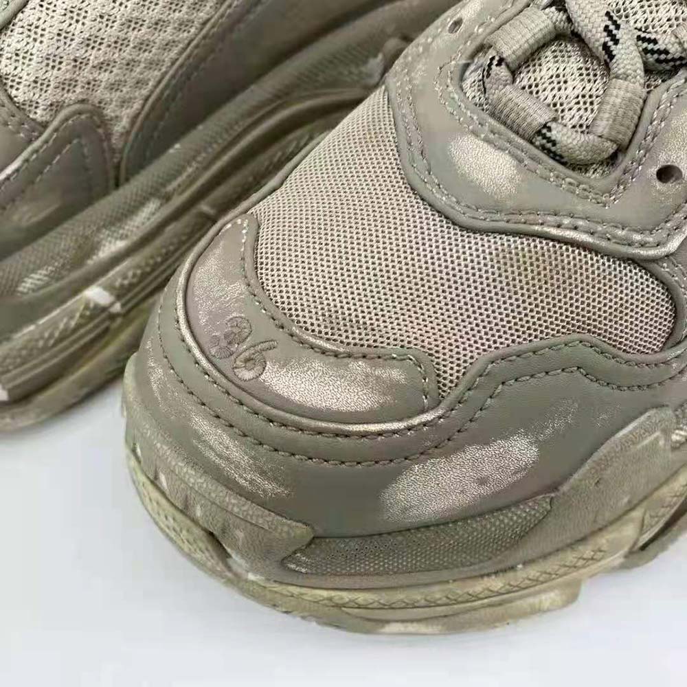 Balenciaga Women Triple S Faded Sneaker in Beige - image 10