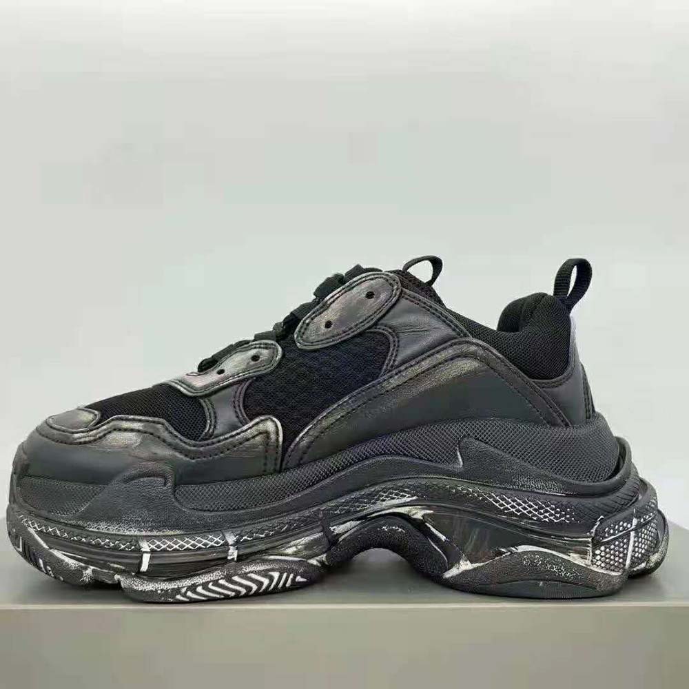 Balenciaga Women Triple S Faded Sneaker in Black - image 5