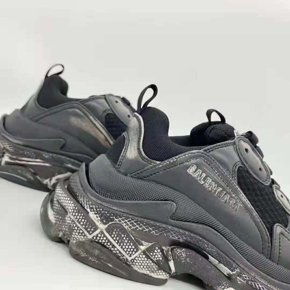 Balenciaga Women Triple S Faded Sneaker in Black - image 10