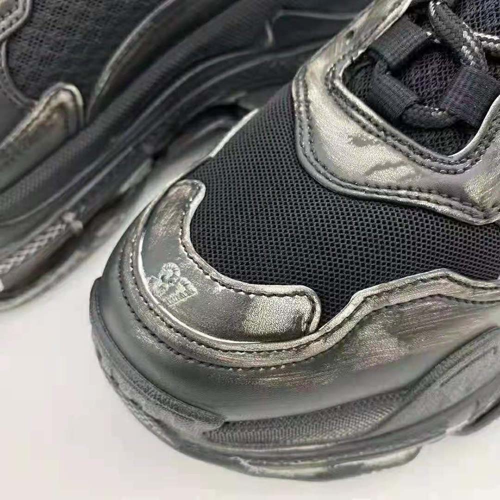 Balenciaga Women Triple S Faded Sneaker in Black - image 9