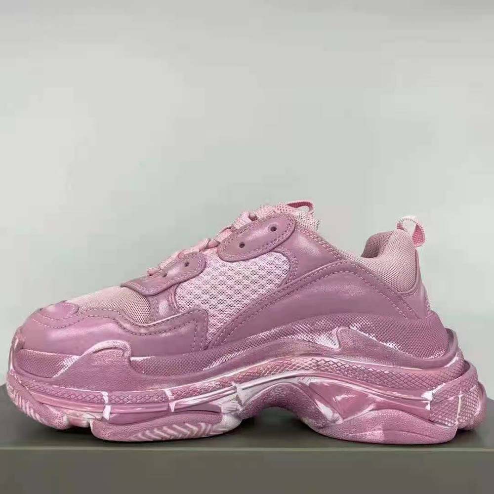 Balenciaga Women Triple S Faded Sneaker in Pink - image 5