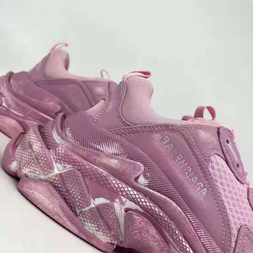 Balenciaga Women Triple S Faded Sneaker in Pink - image 9
