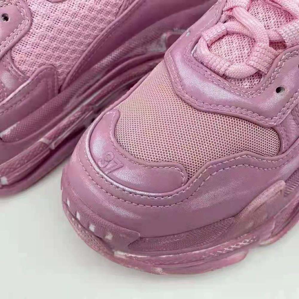 Balenciaga Women Triple S Faded Sneaker in Pink - image 10