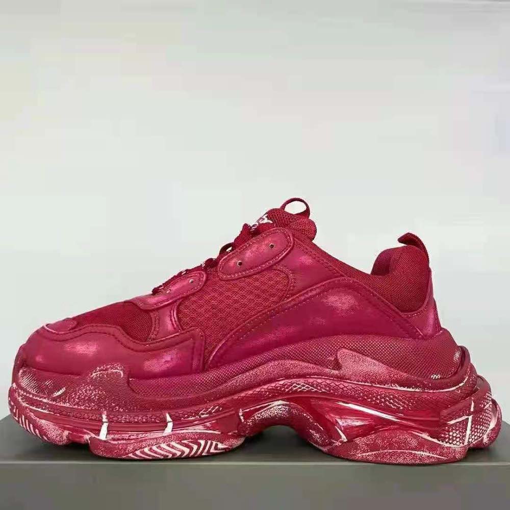 Balenciaga Women Triple S Faded Sneaker in Red - image 5