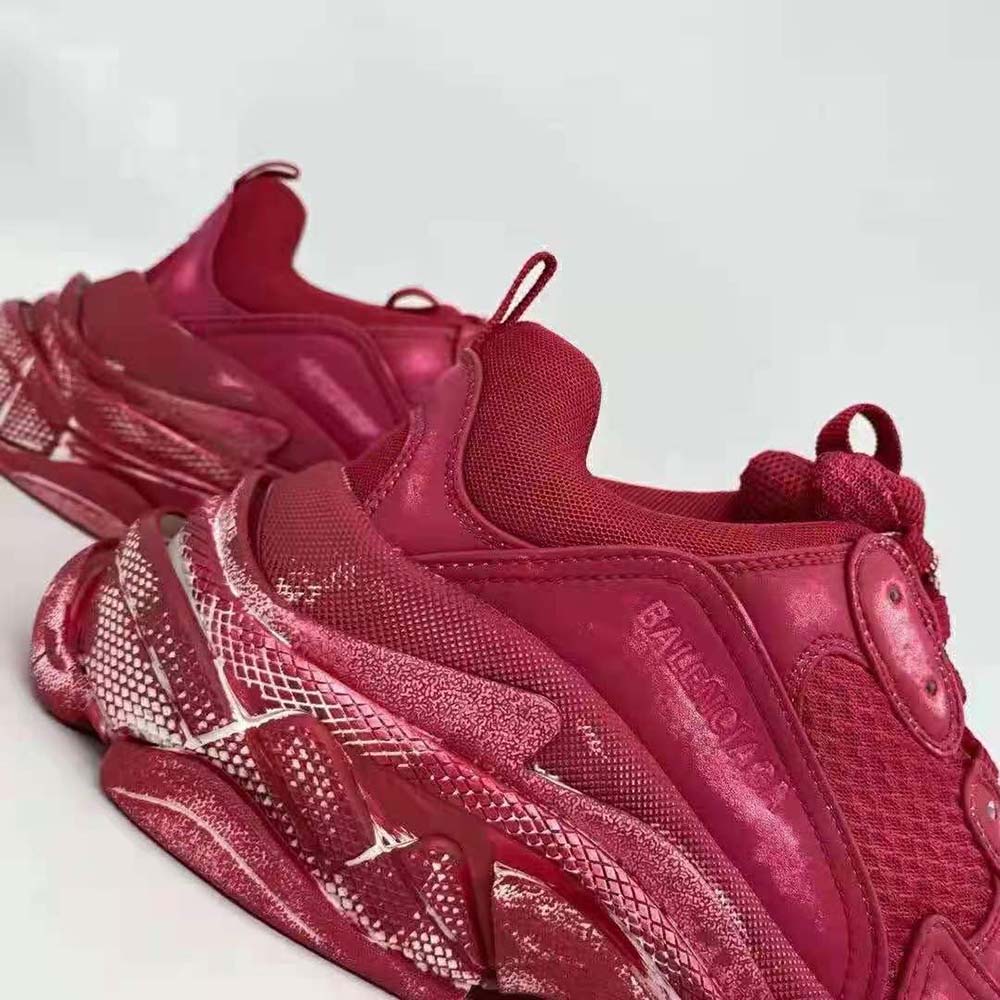 Balenciaga Women Triple S Faded Sneaker in Red - image 9