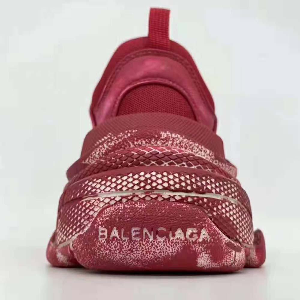 Balenciaga Women Triple S Faded Sneaker in Red - image 8