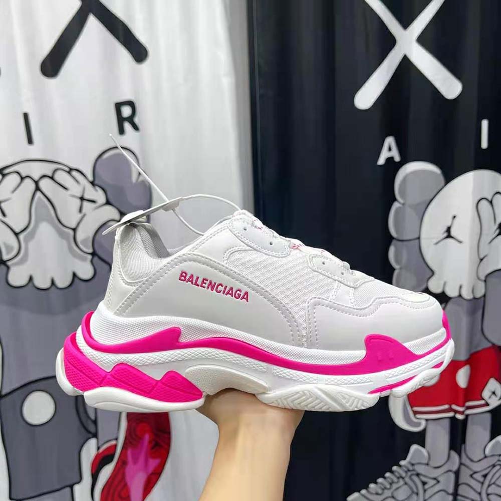 Balenciaga Women Triple S Sneaker in Fluo Pink - image 10