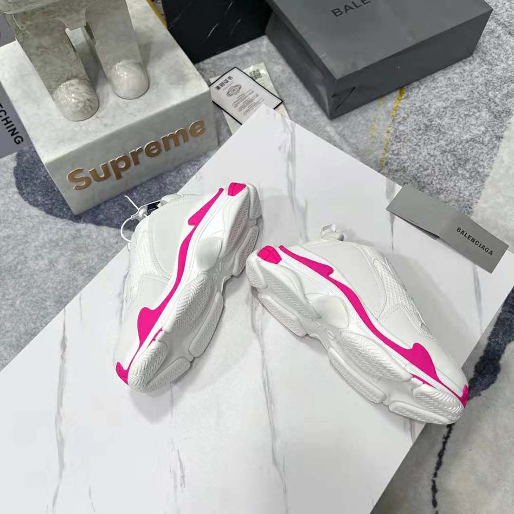Balenciaga Women Triple S Sneaker in Fluo Pink - image 5