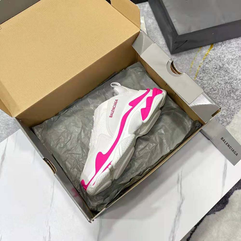 Balenciaga Women Triple S Sneaker in Fluo Pink - image 7