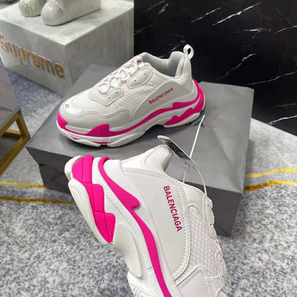 Balenciaga Women Triple S Sneaker in Fluo Pink - image 9