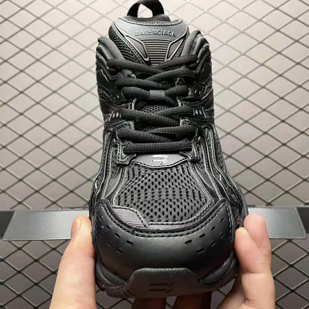 Balenciaga Women X-Pander Sneaker in Black Mesh and Nylon - image 5