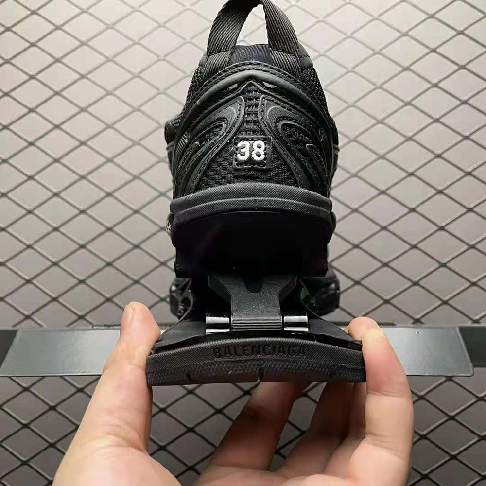Balenciaga Women X-Pander Sneaker in Black Mesh and Nylon - image 8