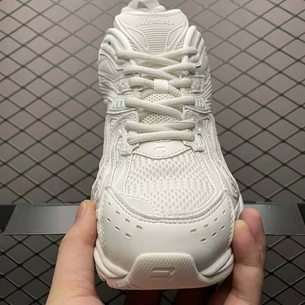 Balenciaga Women X-Pander Sneaker in White Mesh and Nylon - image 5