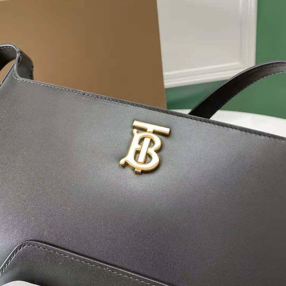 Burberry Women Leather TB Shoulder Bag-Black - image 10