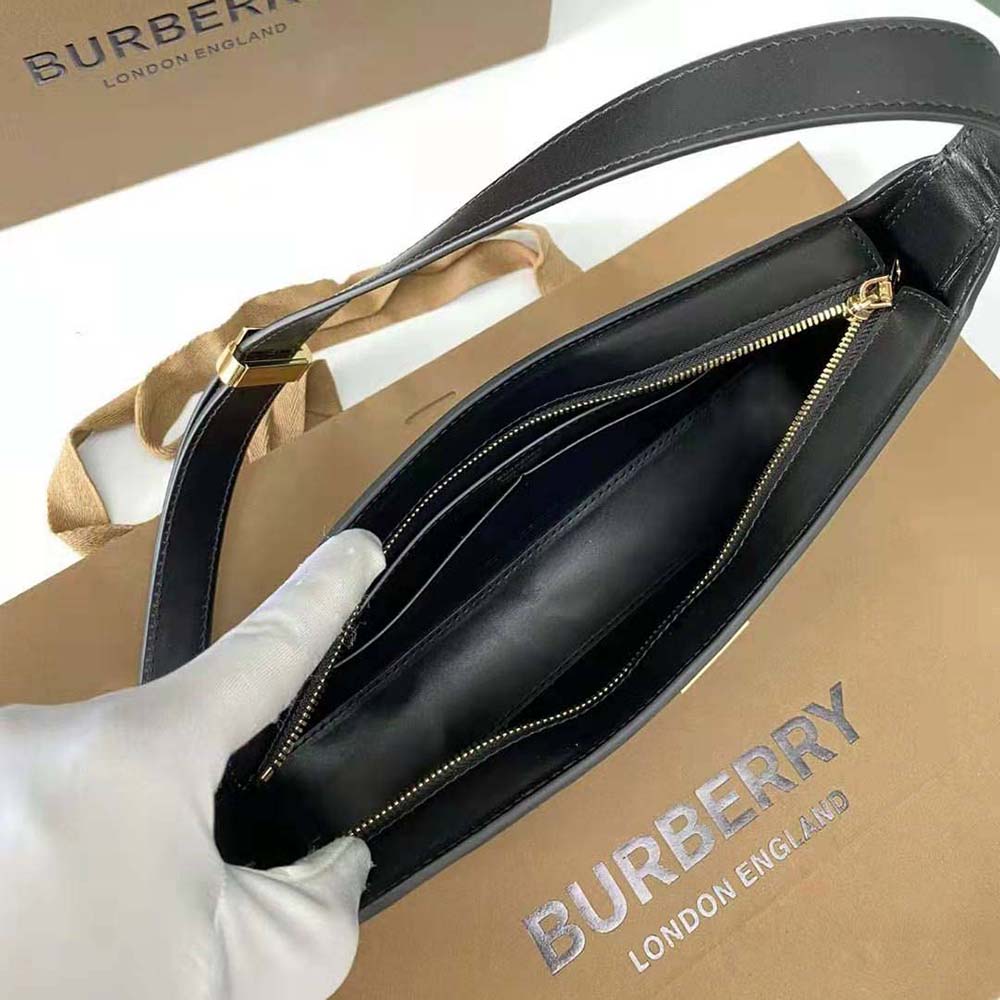 Burberry Women Leather TB Shoulder Bag-Black - image 5