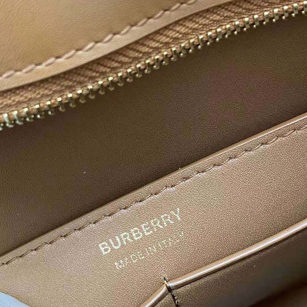 Burberry Women Leather TB Shoulder Bag-Brown - image 10