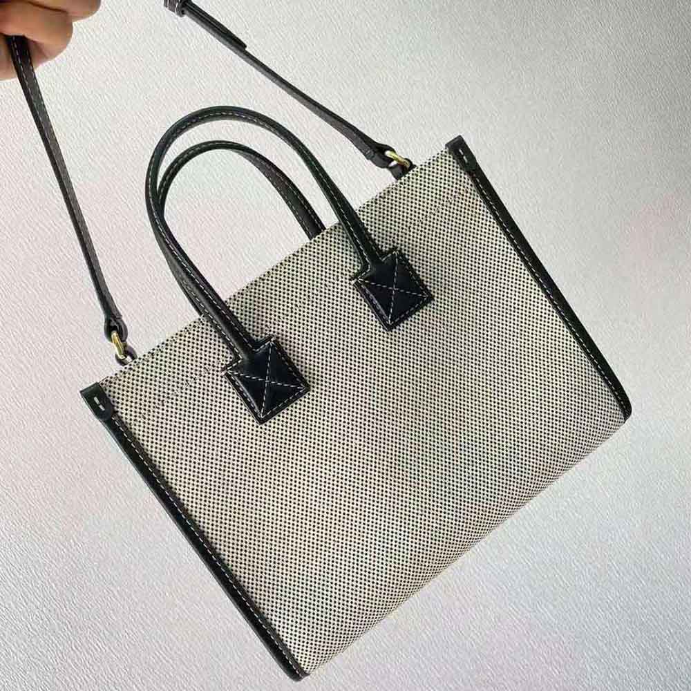 Burberry Women Mini Two-tone Canvas and Leather Freya Bag-Silver - image 5