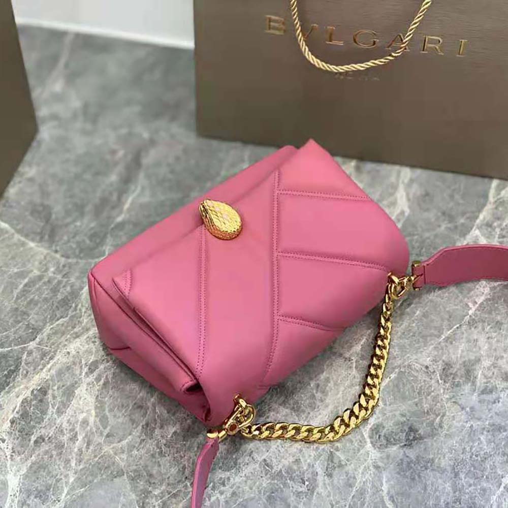 Bvlgari Women Serpenti Cabochon Crossbody Bag-Pink - image 4