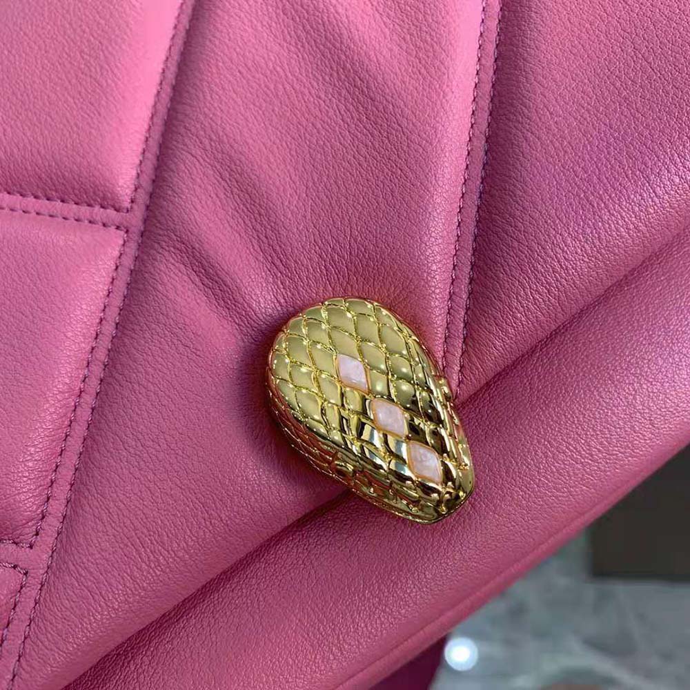 Bvlgari Women Serpenti Cabochon Crossbody Bag-Pink - image 8