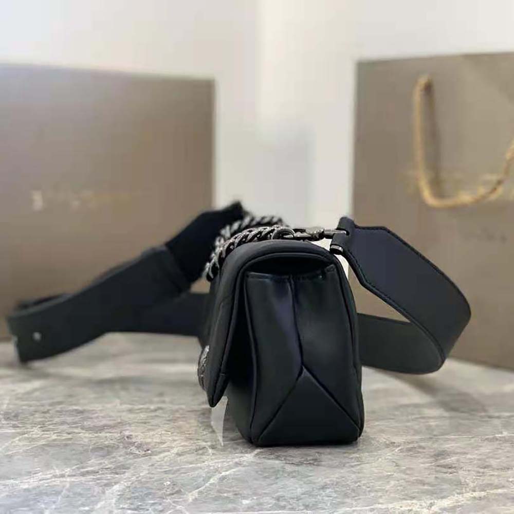 Bvlgari Women Serpenti Cabochon Crossbody Mini Bag-Black - image 6