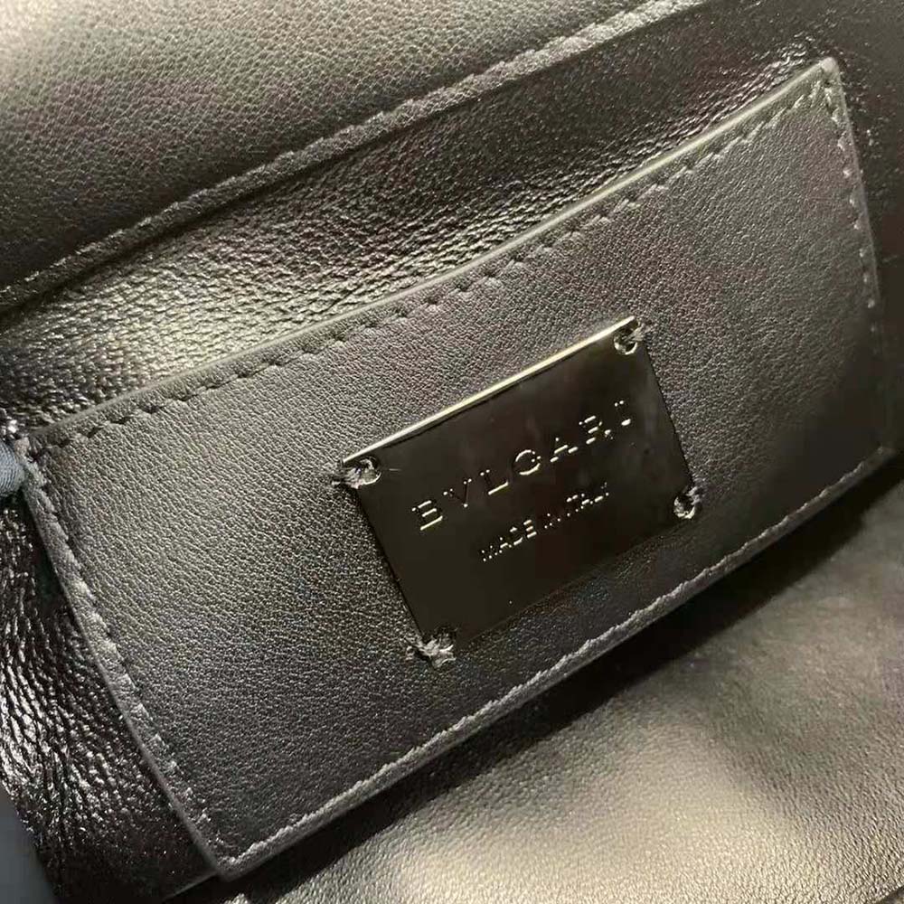 Bvlgari Women Serpenti Cabochon Crossbody Mini Bag-Black - image 9