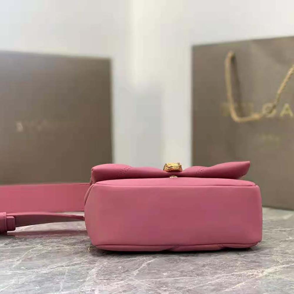 Bvlgari Women Serpenti Cabochon Crossbody Mini Bag-Pink - image 6