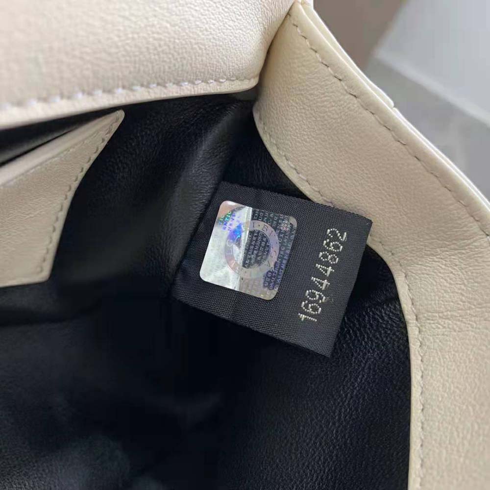 Bvlgari Women Serpenti Cabochon Crossbody Mini Bag-White - image 10