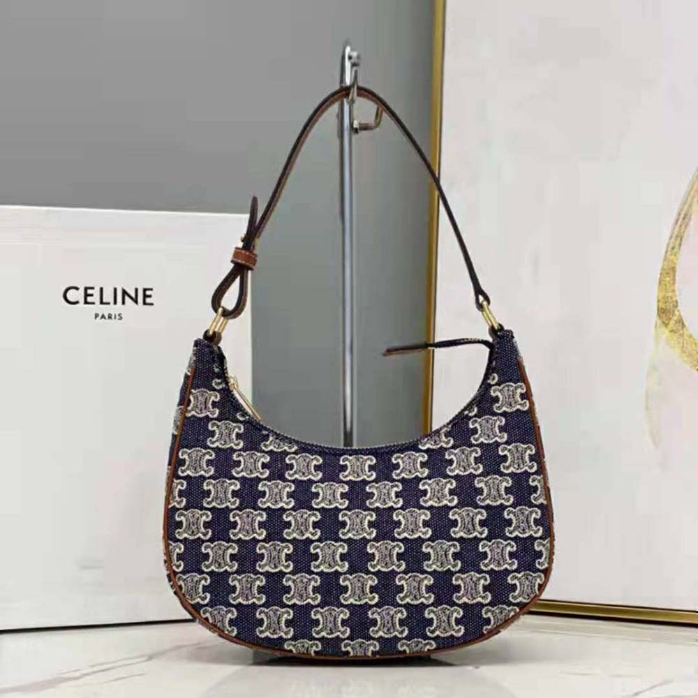 Celine Women Ava Bag in Textile with Triomphe Embroidery - image 2