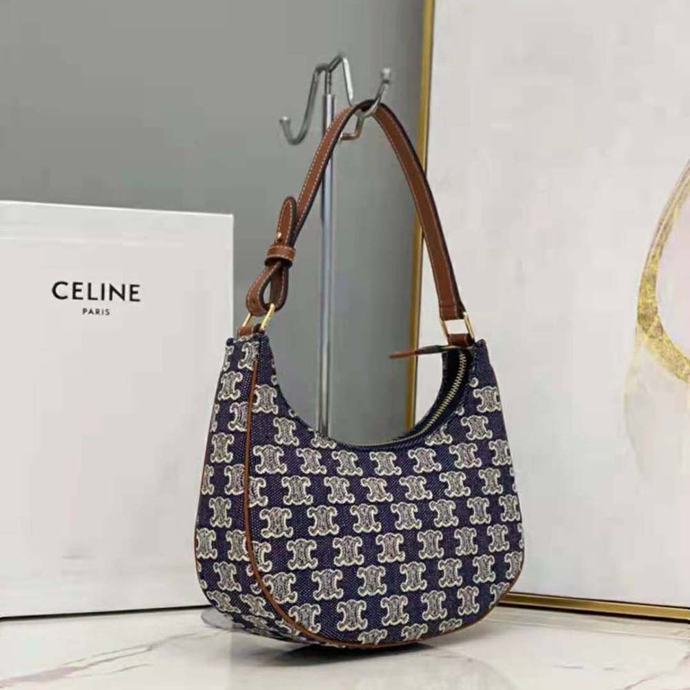 Celine Women Ava Bag in Textile with Triomphe Embroidery - image 3