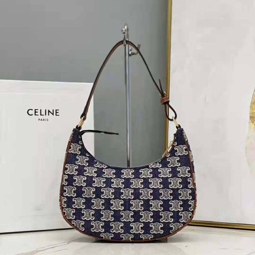 Celine Women Ava Bag in Textile with Triomphe Embroidery - image 4